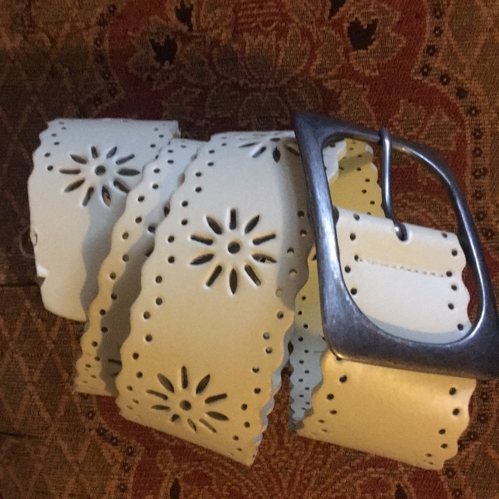 Cream colored decorative Belt